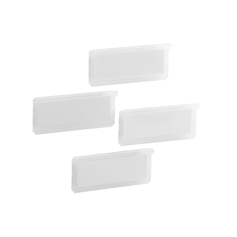 Labelhouder set van 4 transparant - Classic by Elfa