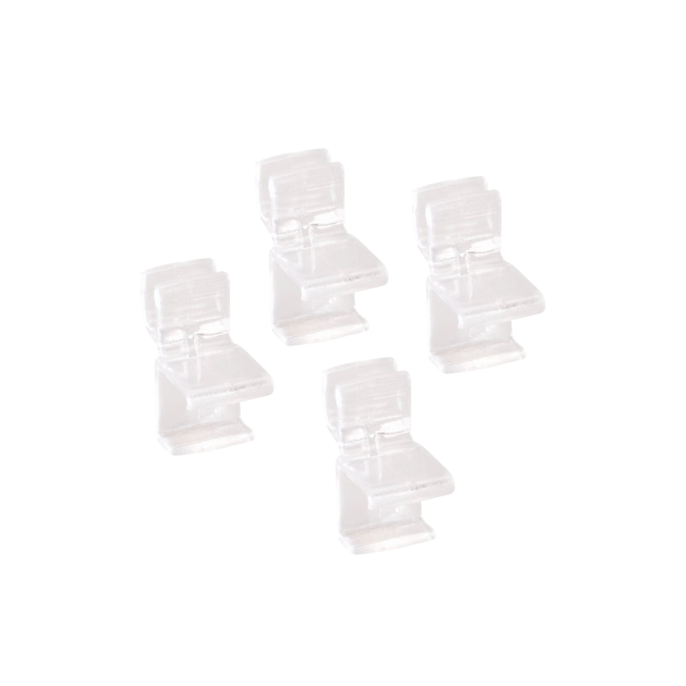 Plankclips set van 4 transparant - Classic by Elfa