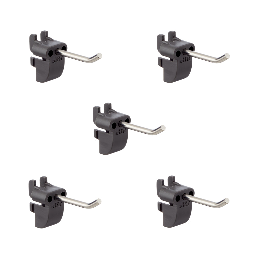 Schoenenhaak voor pegboard set van 5 grijs - Garage+ by Elfa