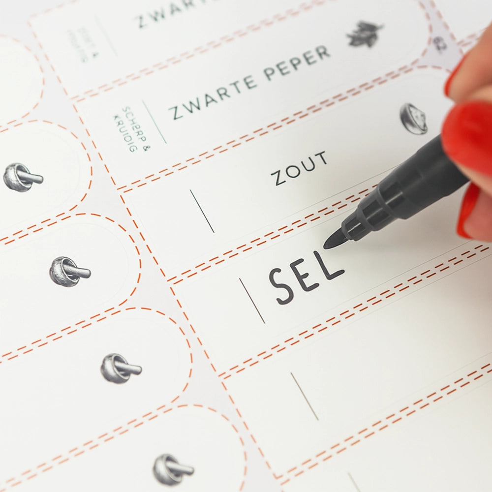 So Clever kruidenset 24 Kruidenpotjes 120 ml met 15x60mm Labels