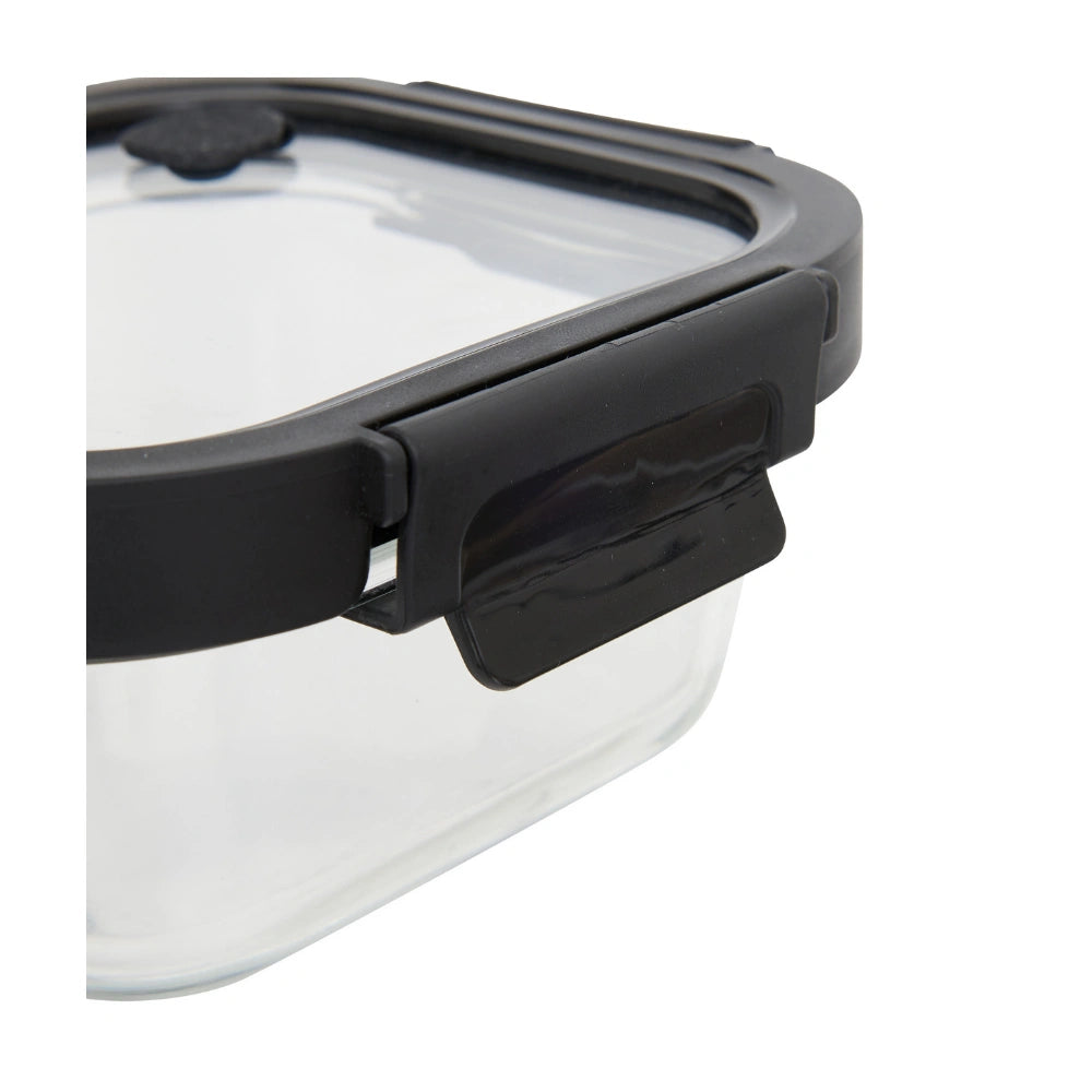 Vierkant vershoudbakje glas 1100 ml Five®