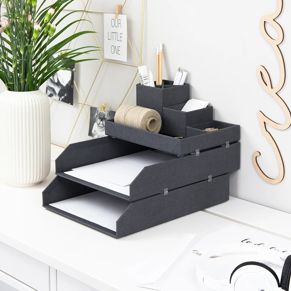 Bureau organizer zwart Bigso Box of Sweden