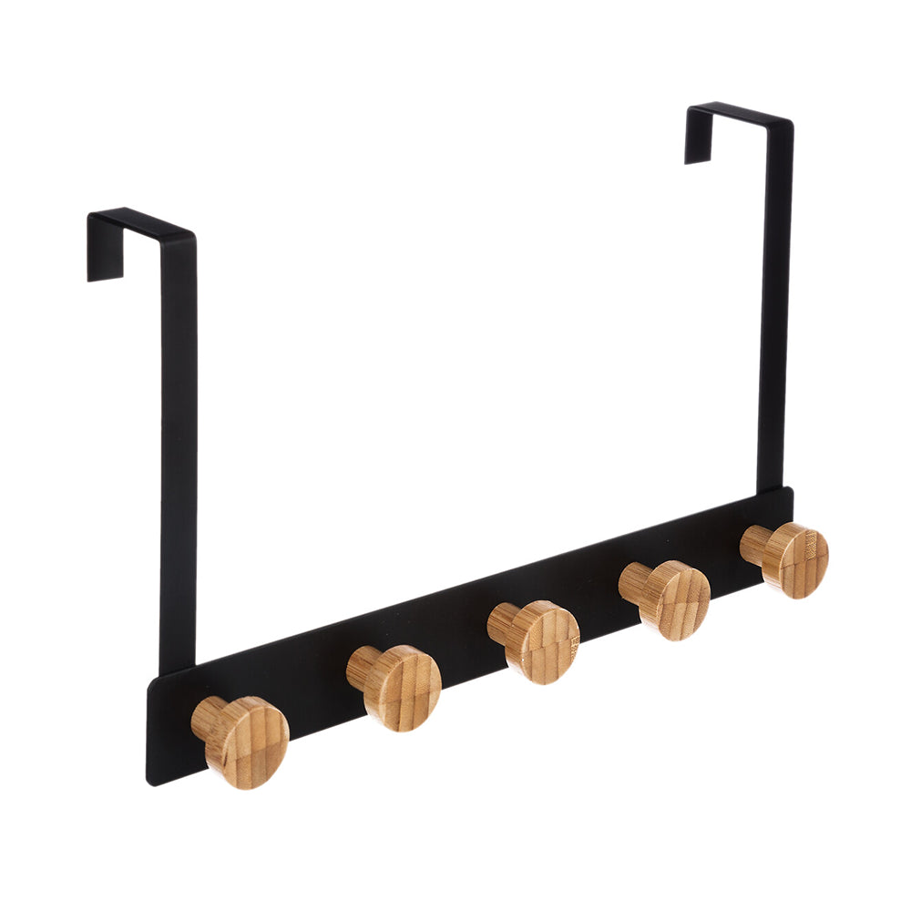 deurkapstok-4-haken-zwart-hout