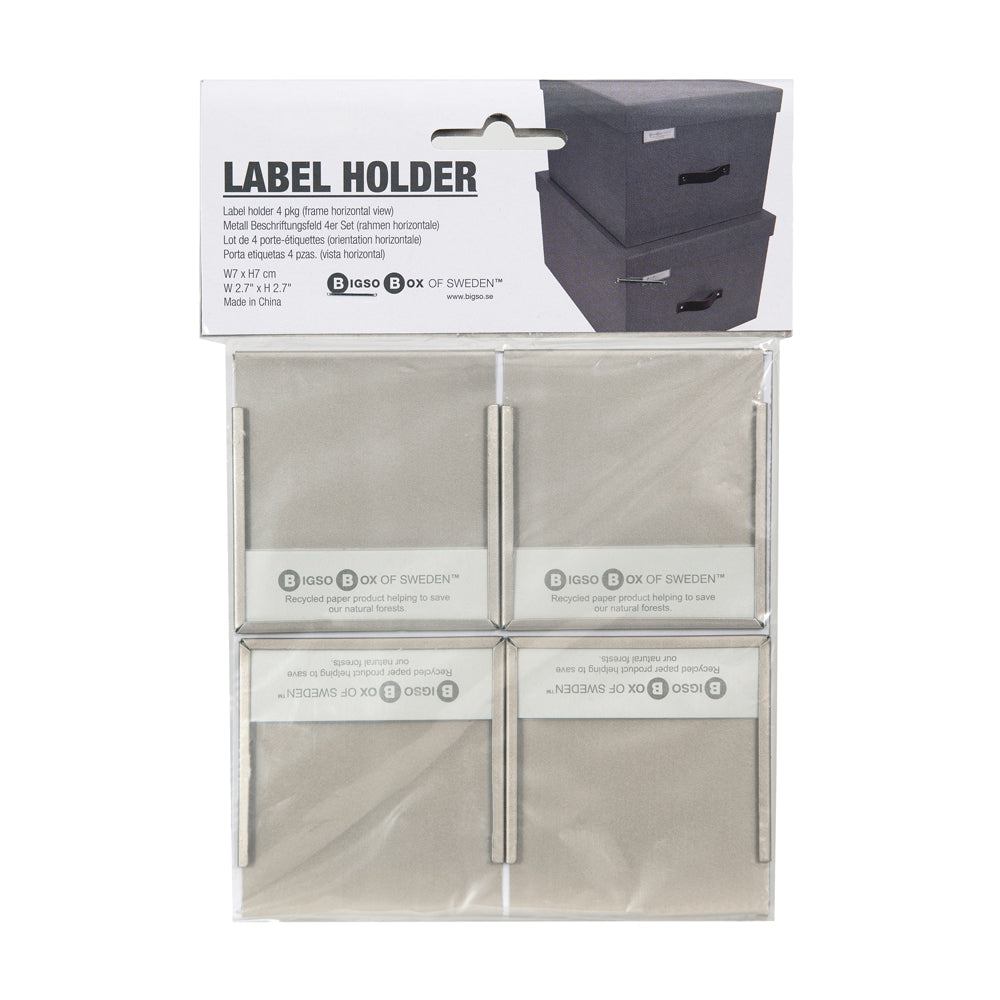 Labelhouder 4 stuks Bigso - Labelhouders