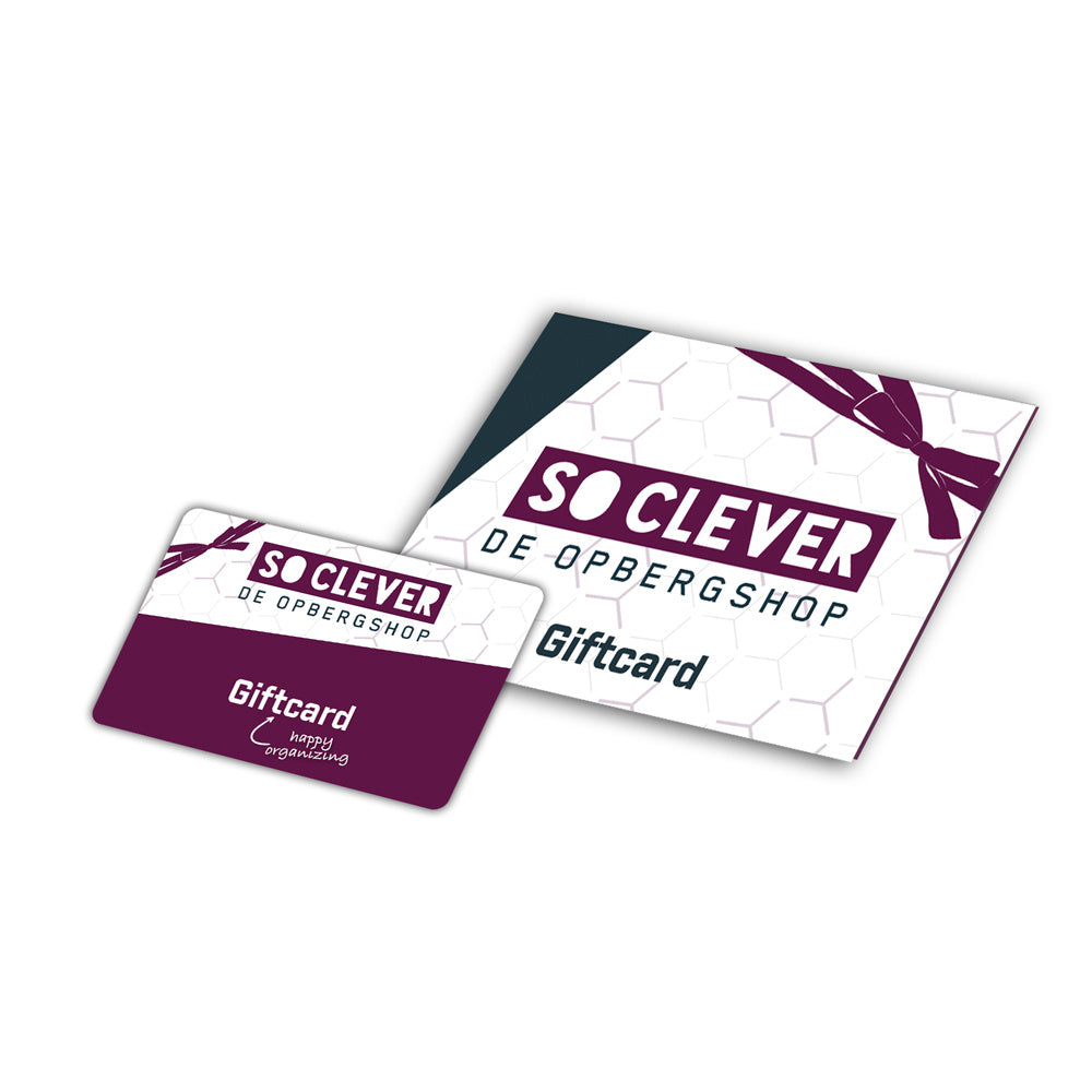 Giftcard bij So Clever - De Opbergshop