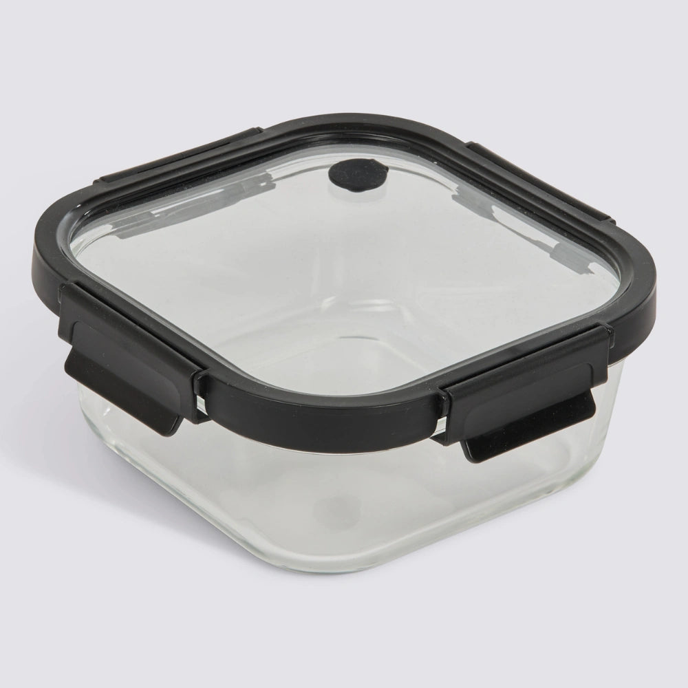 Vierkant vershoudbakje glas 1100 ml Five®