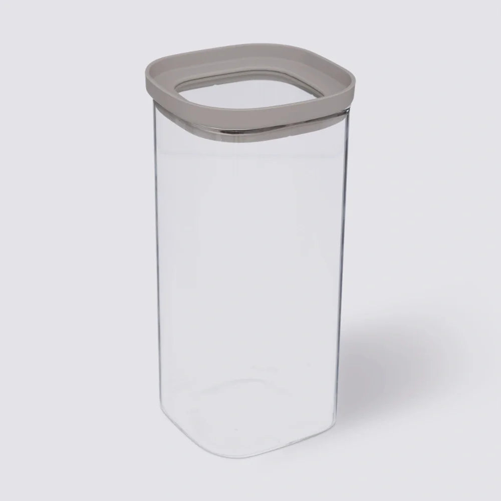 Glazen voorraadpot 1.6 liter vierkant stapelbaar Five®