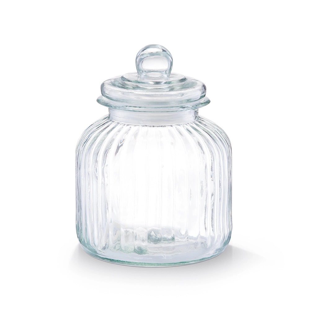 Glazen voorraadpotten