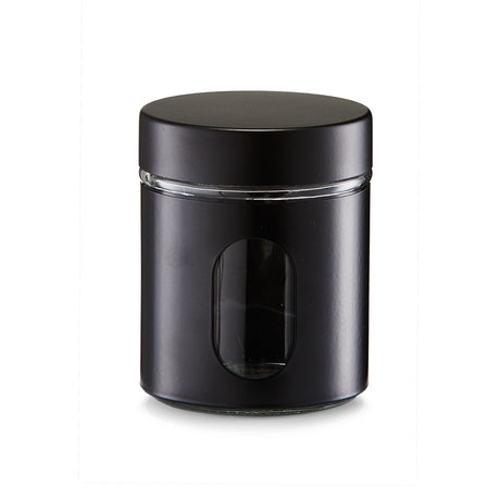 glazen-zwarte-voorraadpot