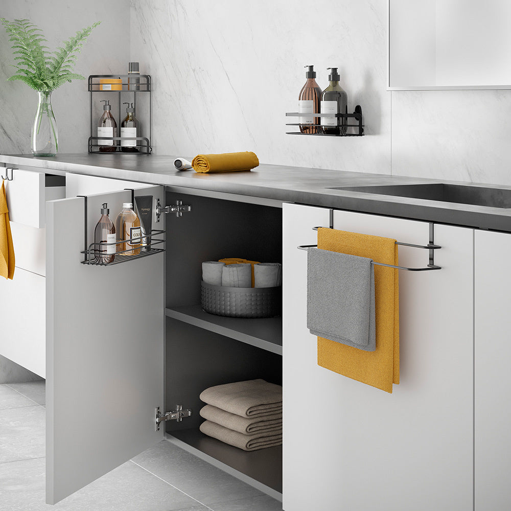 handdoekrekje-keuken-zwart-metaltex