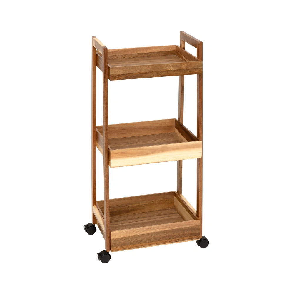 Acacia houten trolley 3 niveaus Five®