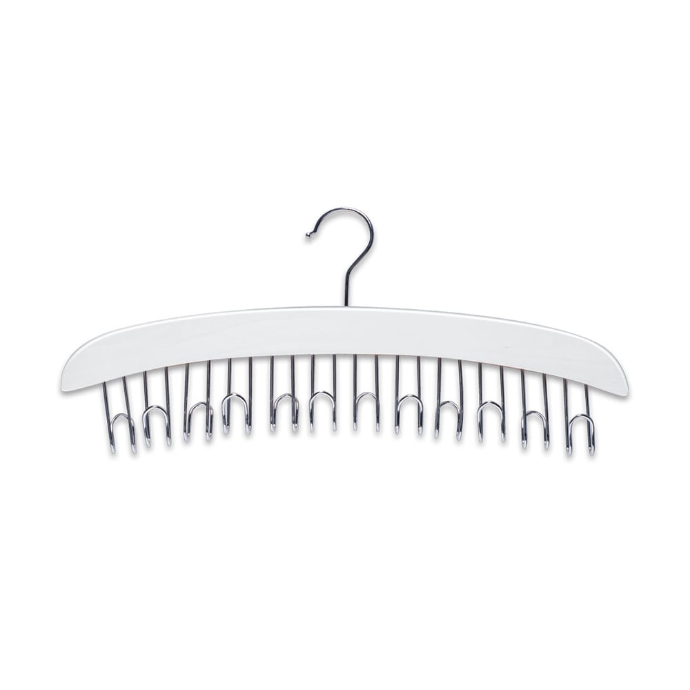 houten riemenhanger wit