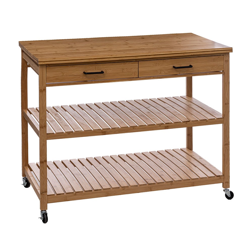 Houten keukentrolleys