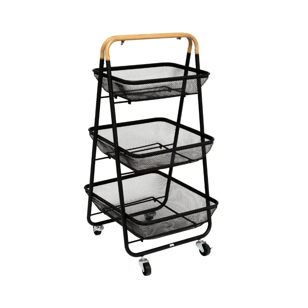 Zwarte trolley staal 3 laags Five®