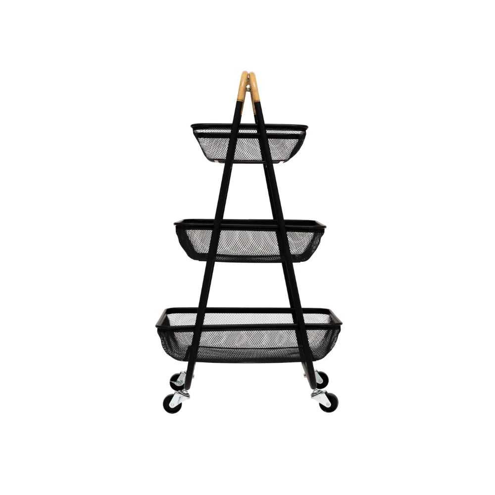 Zwarte trolley staal 3 laags Five®