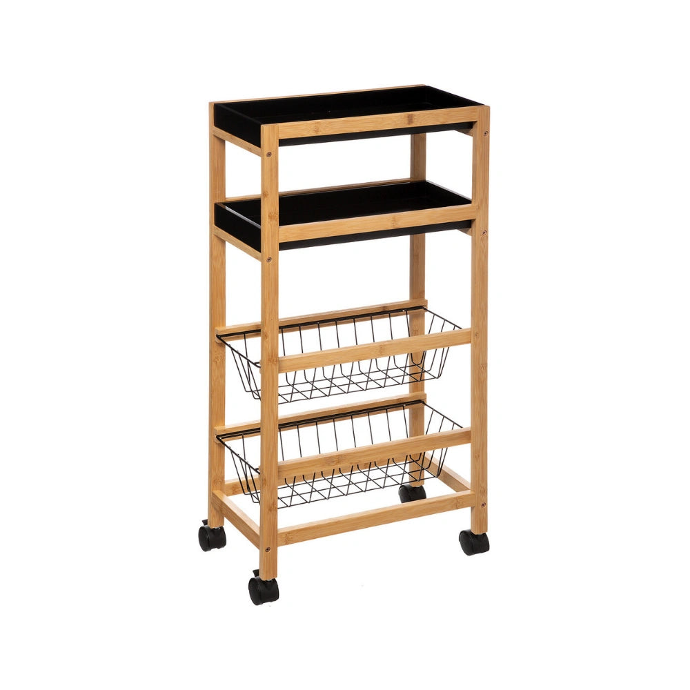 Smalle keukentrolley 2 uitschuifbare mandjes Five®