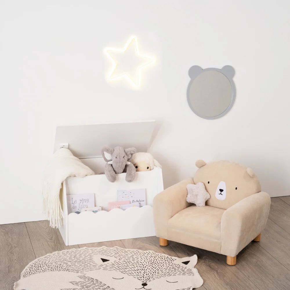 Witte opbergkist kinderkamer Atmosphera