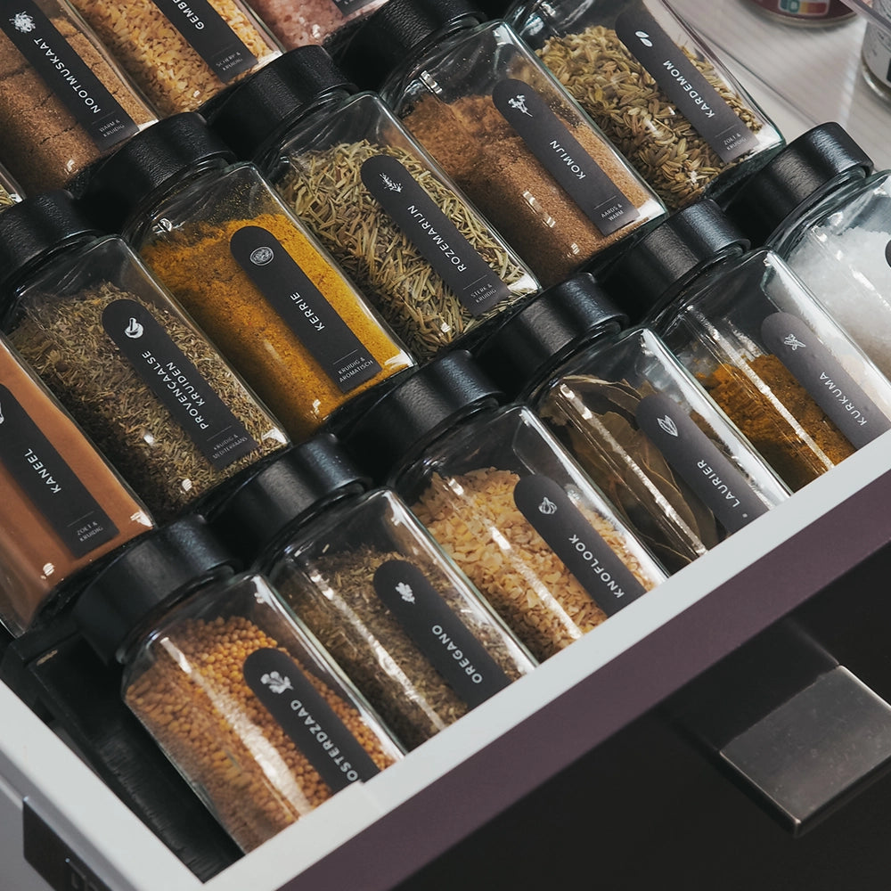 So Clever kruidenset 24 Kruidenpotjes 120 ml met 15x60mm Labels