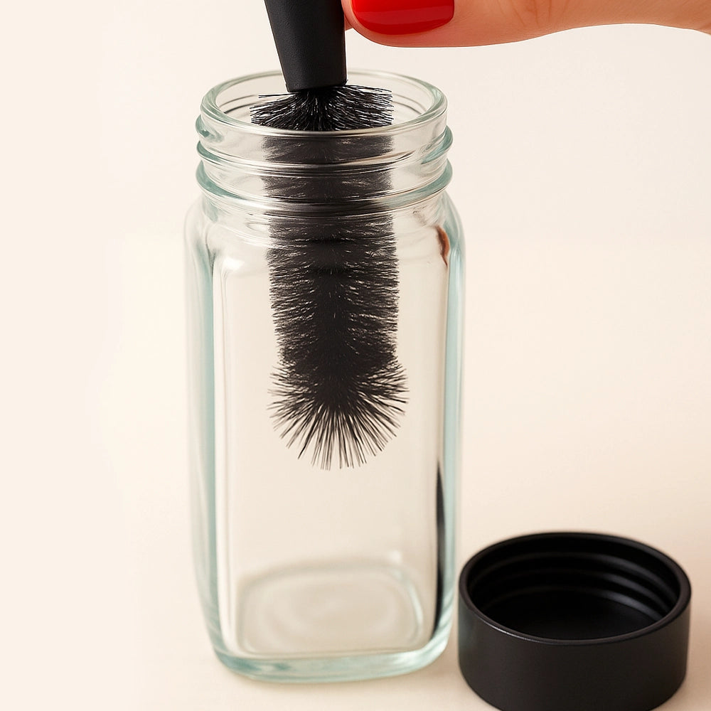 So Clever Vierkante Kruidenpotjes 120 ml (24 st.) Bamboe Zwarte Deksels