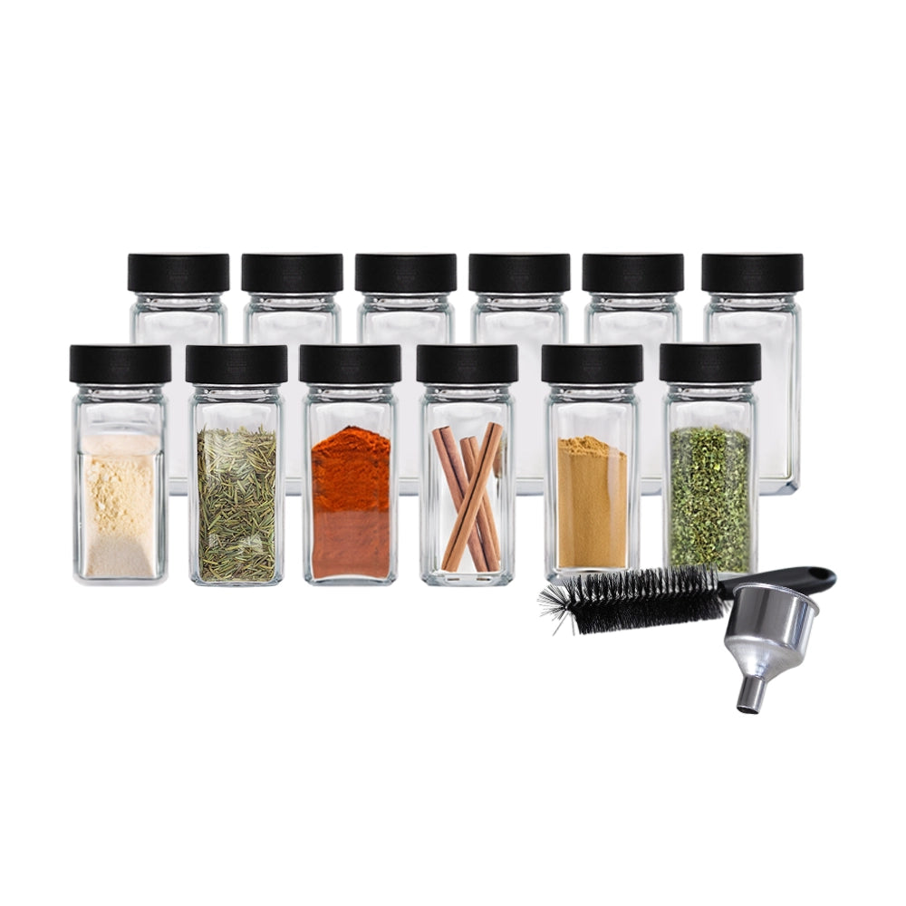 So Clever kruidenset 12 Kruidenpotjes 120 ml met 15x60mm Labels