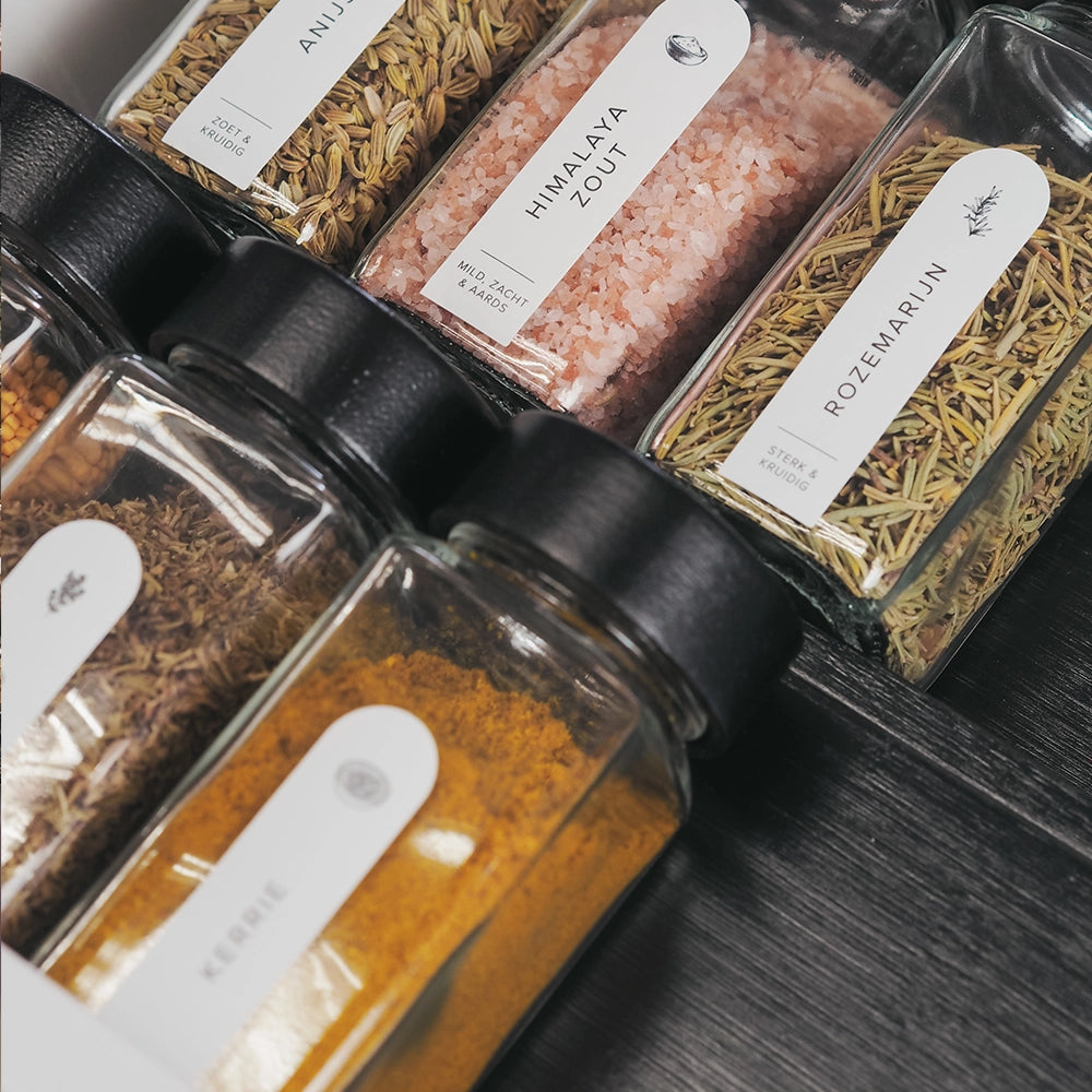 So Clever kruidenset 24 Kruidenpotjes 120 ml met 15x60mm Labels