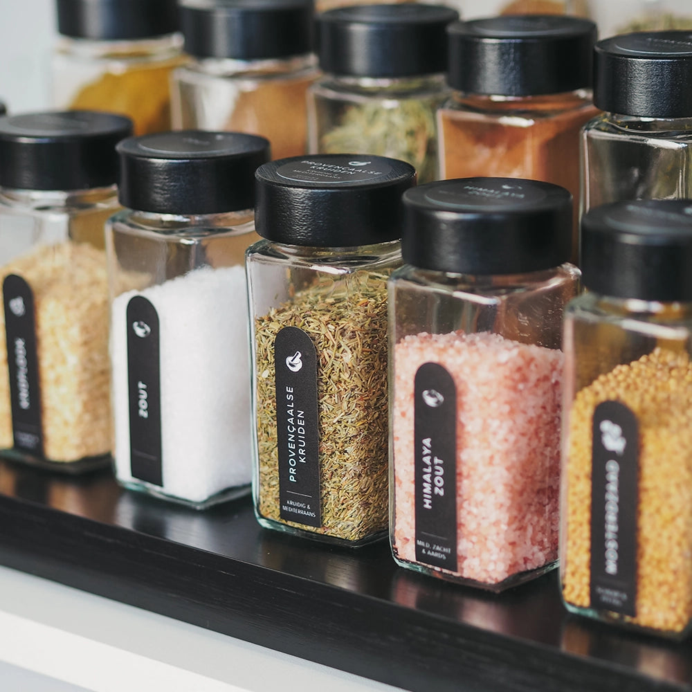 So Clever kruidenset 24 Kruidenpotjes 120 ml met 15x60mm Labels