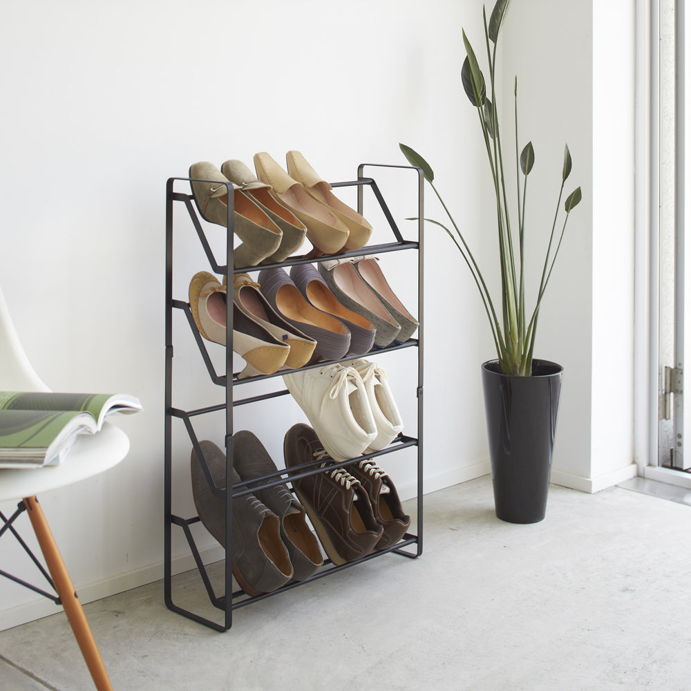 metalen schoenenkast zwart