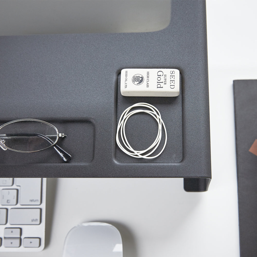 monitorstandaard met opbergvakjes