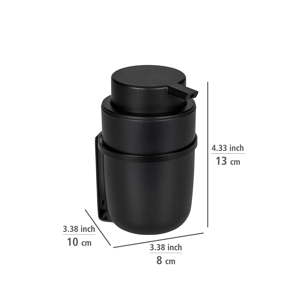 muur-zeeppompje-zwart