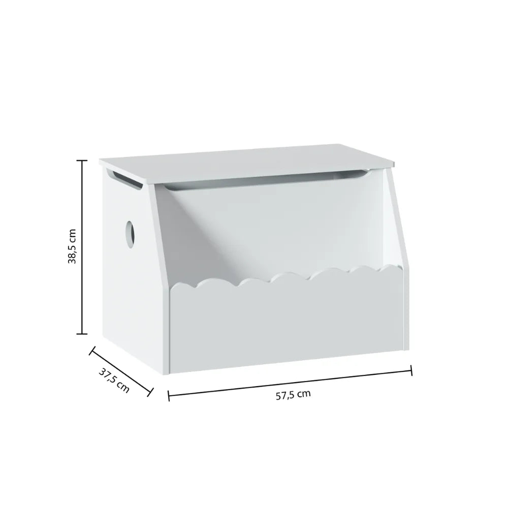 Witte opbergkist kinderkamer Atmosphera