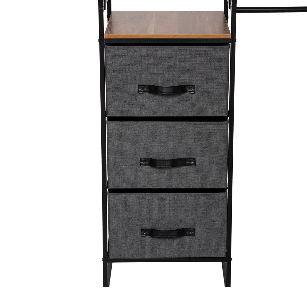 open kast met legplanken