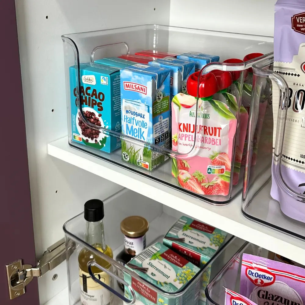 So Clever Transparant Opbergbakje Medium Open (voordeelbundel) Classic Clear