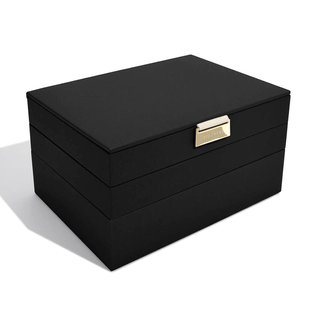 sieradenbox zwart stackers