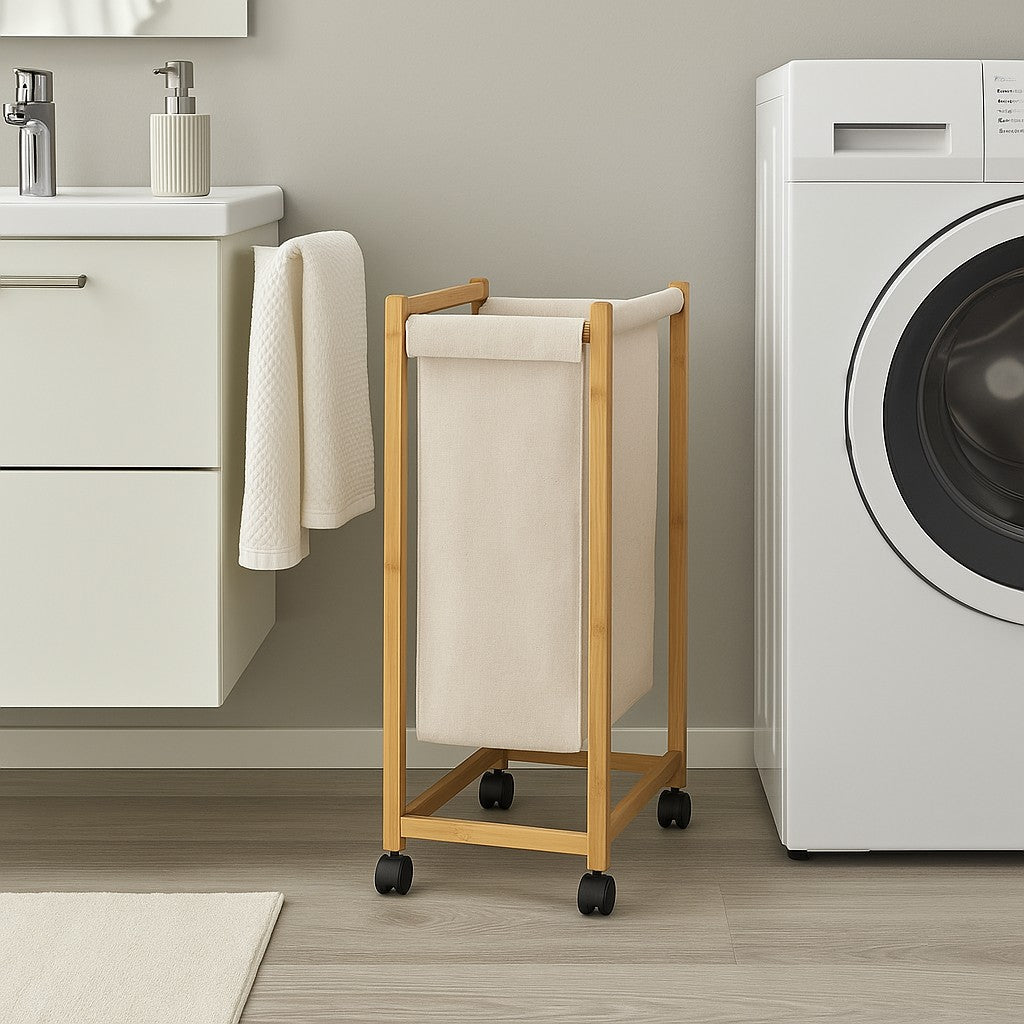 Smalle wasmand op wielen 52 liter Five®