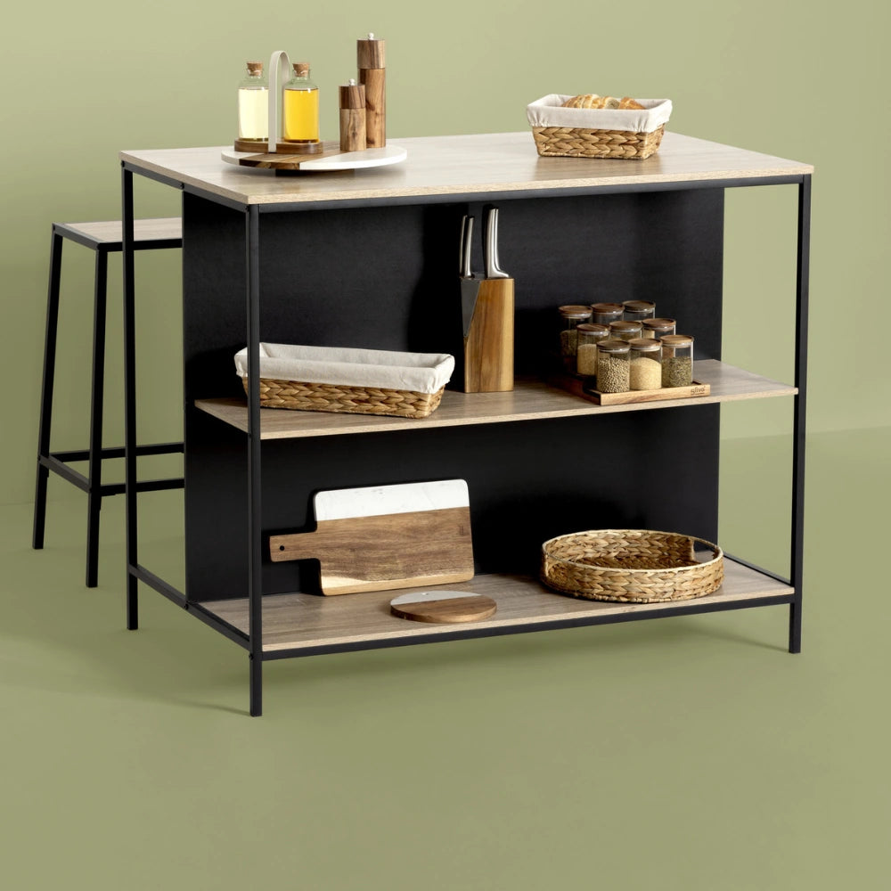 Acacia kruidenrek met 9 st. 180 ml kruidenpotjes Five®