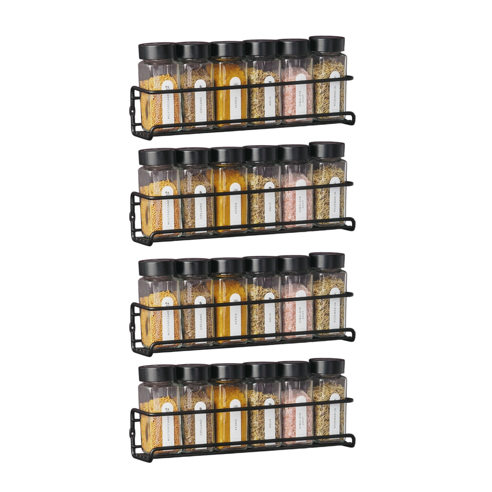 So Clever 4-delig Metalen Wand Kruidenrek