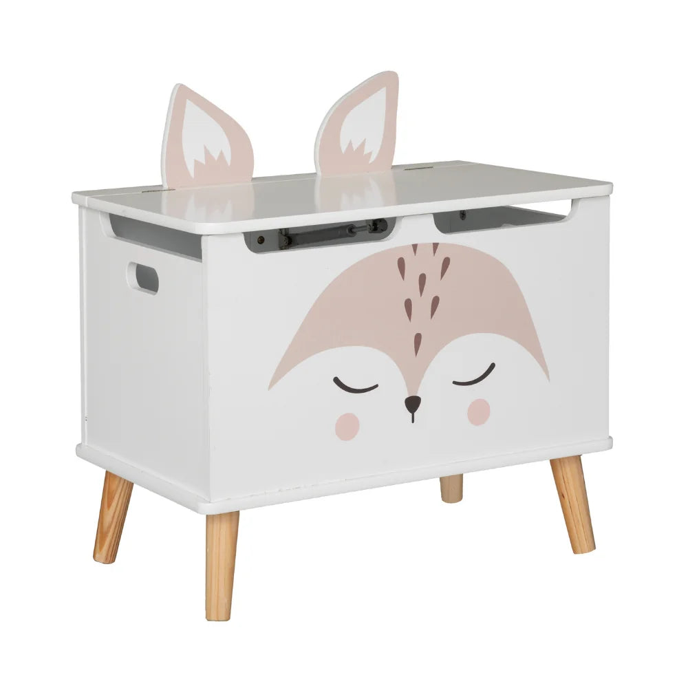 Grote speelgoedkist met deksel Vos Atmosphera