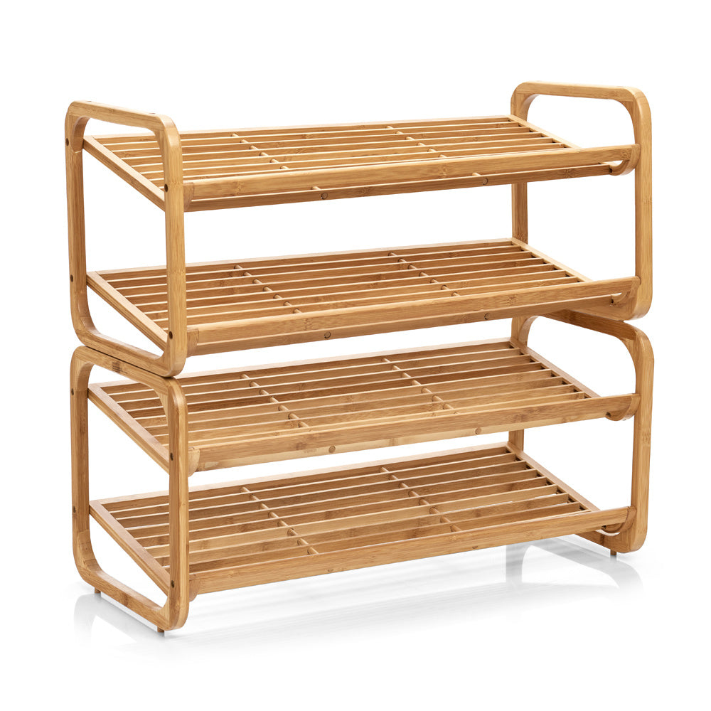 stapelbaar schoenenrek hout so clever