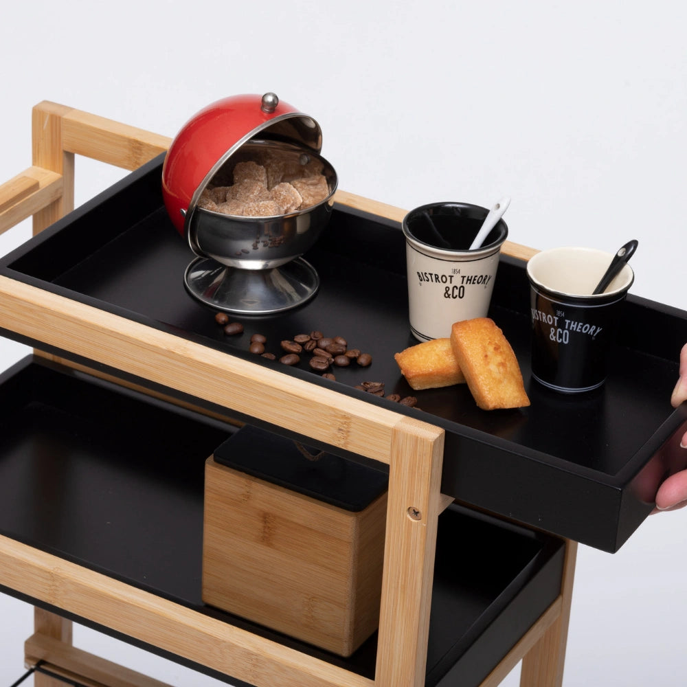 Smalle keukentrolley 2 uitschuifbare mandjes Five®