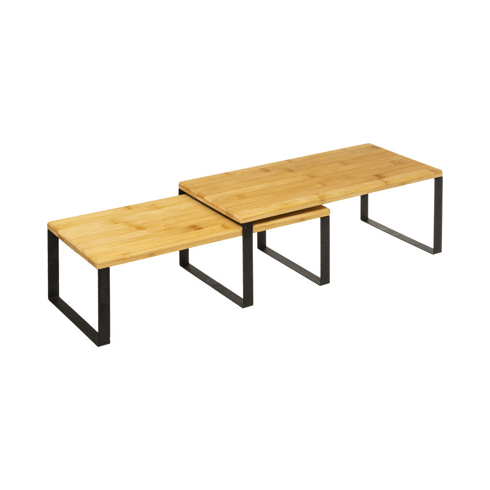 uitschuifbaar keukenkast rekje bamboe