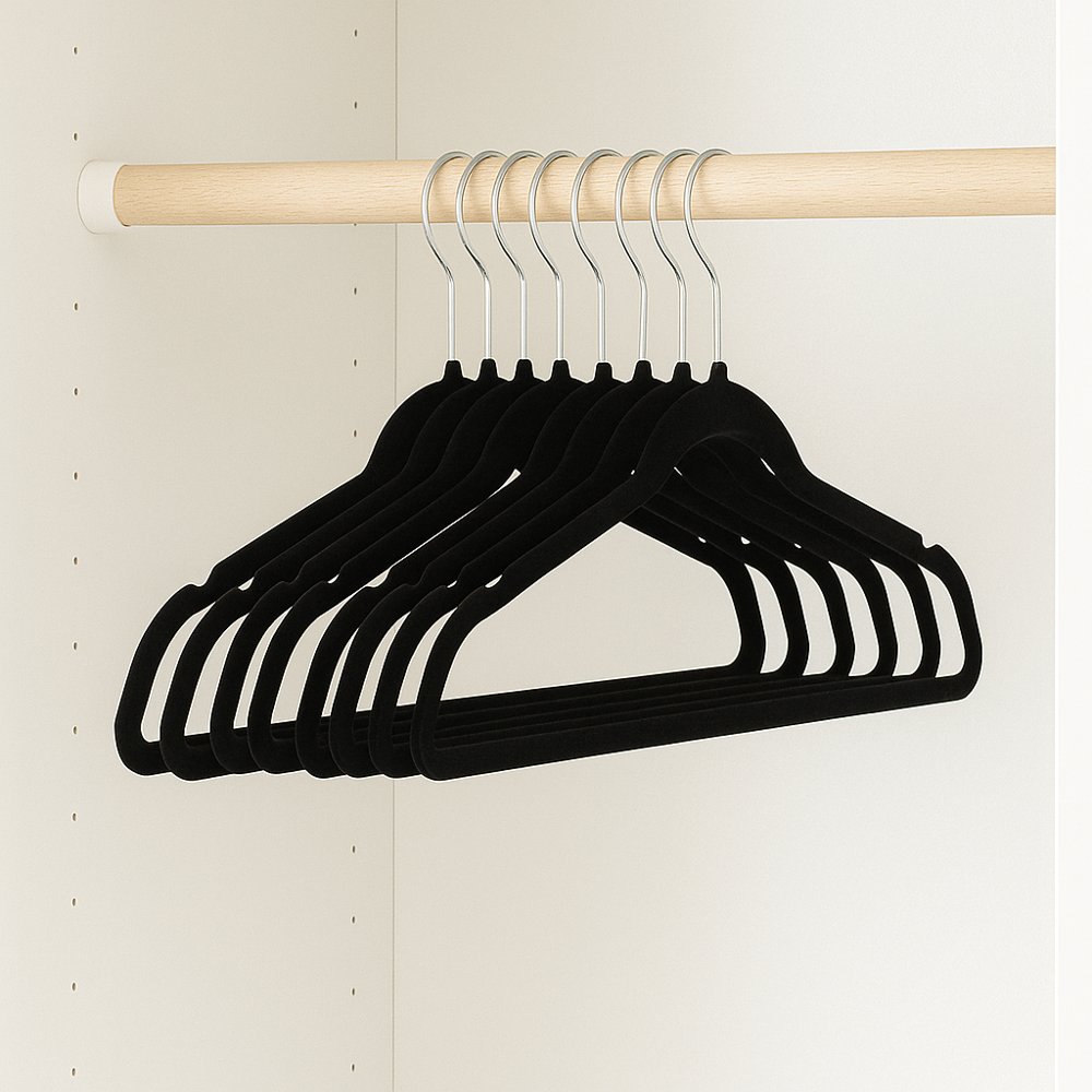 Kledinghangers velvet 8 stuks Five®