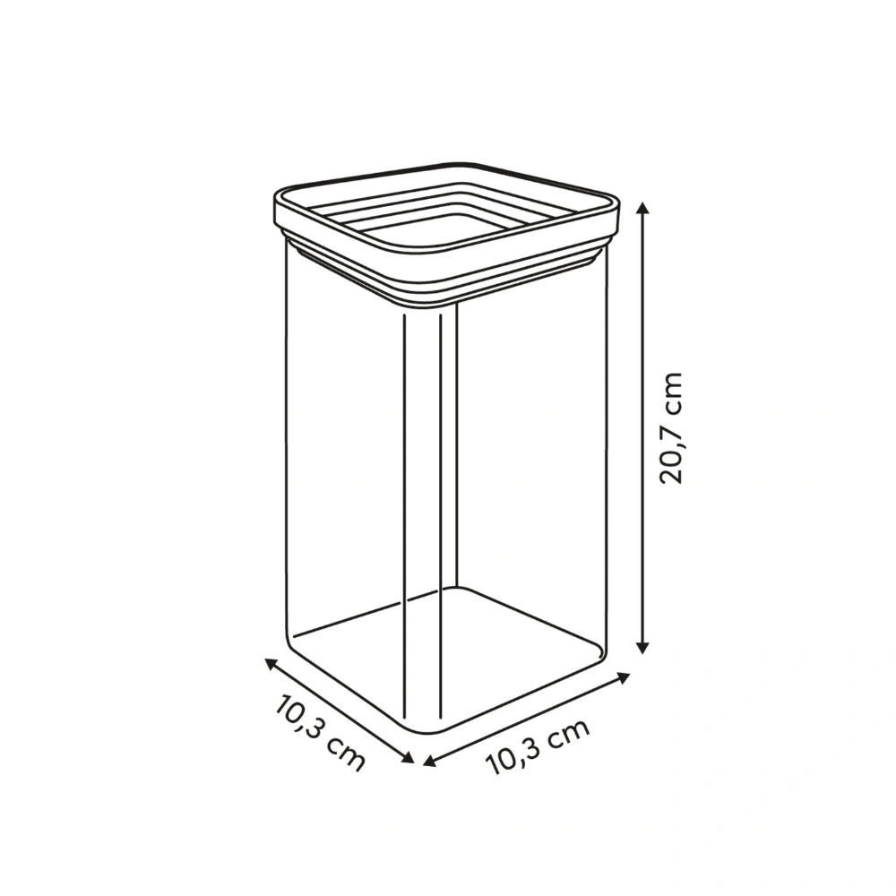 Voorraadpot 1.5 liter luchtdicht en stapelbaar Five®