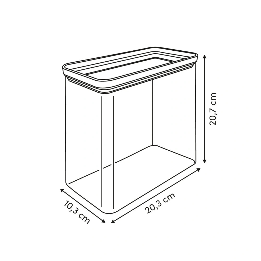 Voorraadpot 3.0 liter luchtdicht en stapelbaar Five®