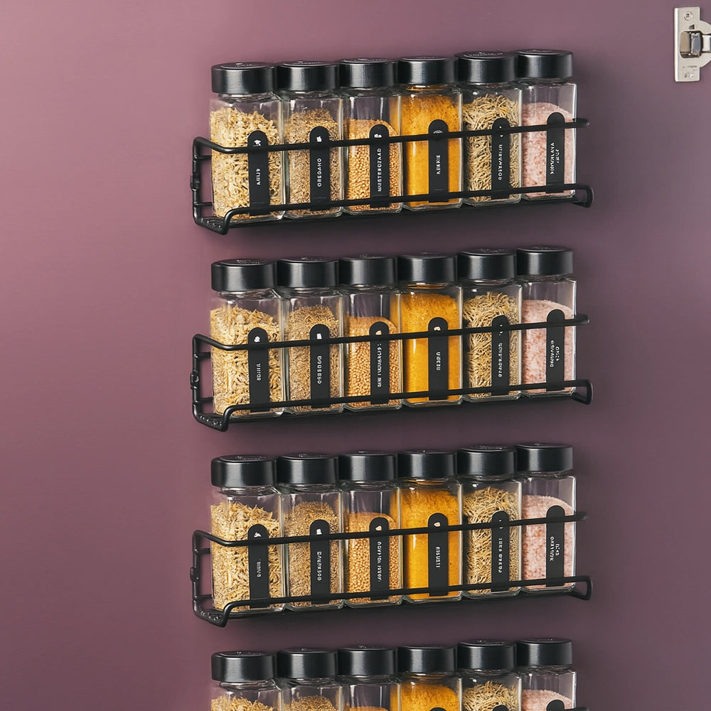 So Clever 4-delig Metalen Wand Kruidenrek