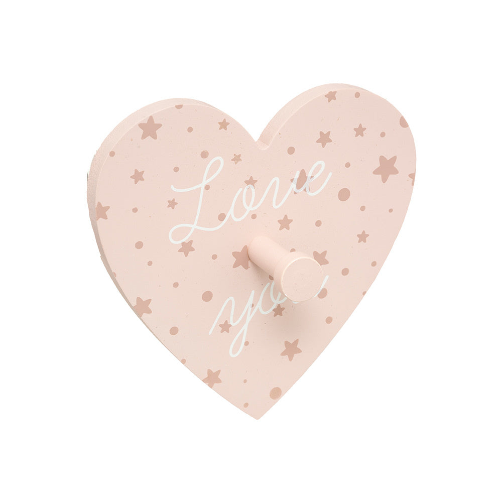 wandhaak babykamer roze