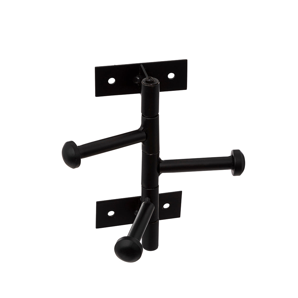 wandkapstok-zwart-five