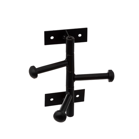 wandkapstok-zwart-five