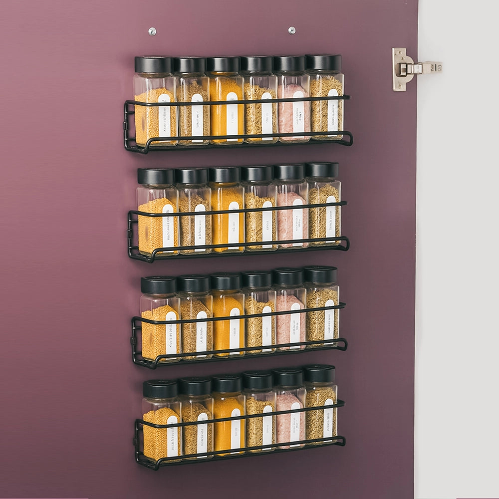 So Clever kruidenset Wand Kruidenrek met 24 Kruidenpotjes en Labels