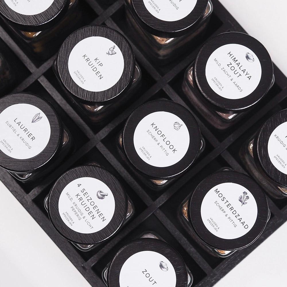 So Clever kruidenset 24 Kruidenpotjes 120 ml met Ø35mm Labels