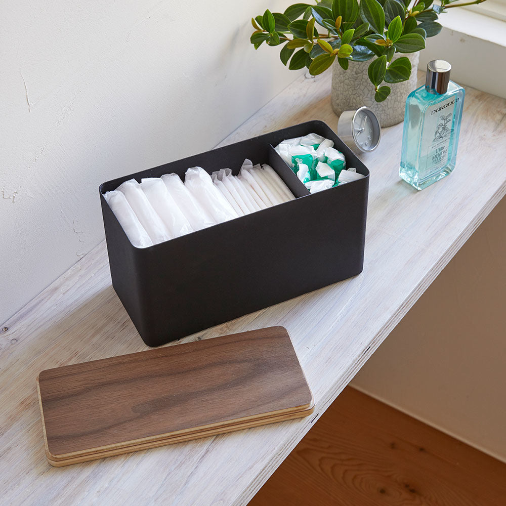 zwart-bakje-badkamer-yamazaki